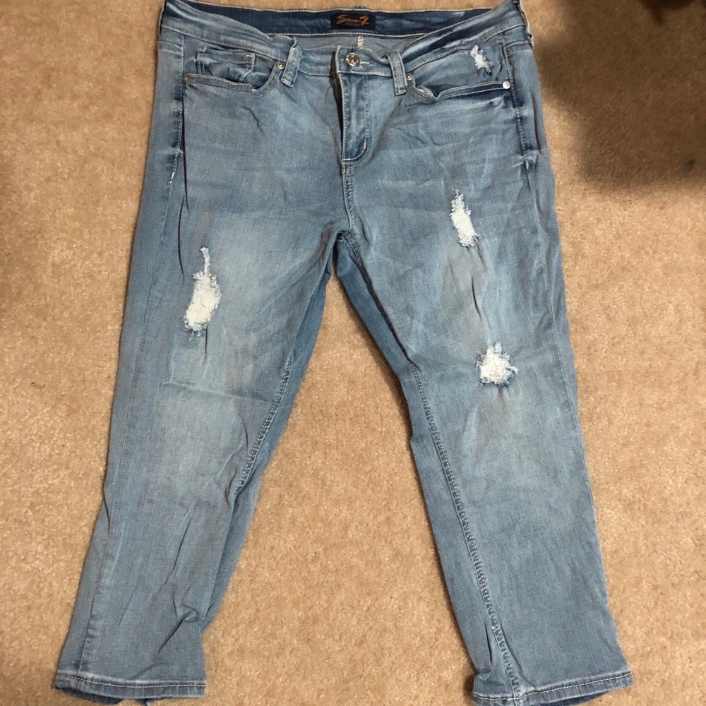 Seven7 Cropped Jeans